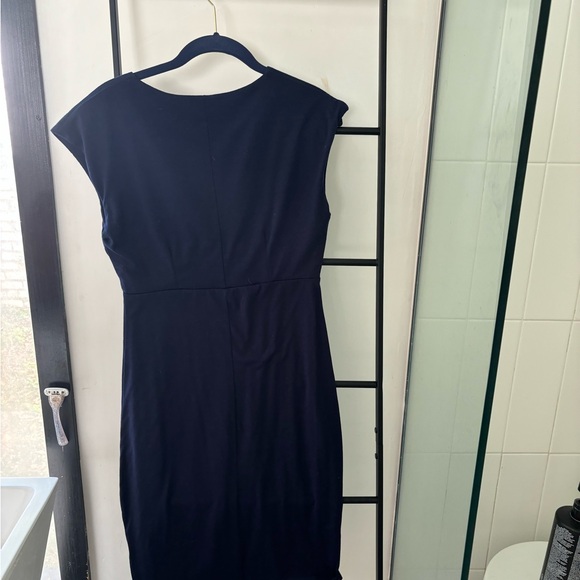 Structured Navy Work Dress - Picture 3 of 3